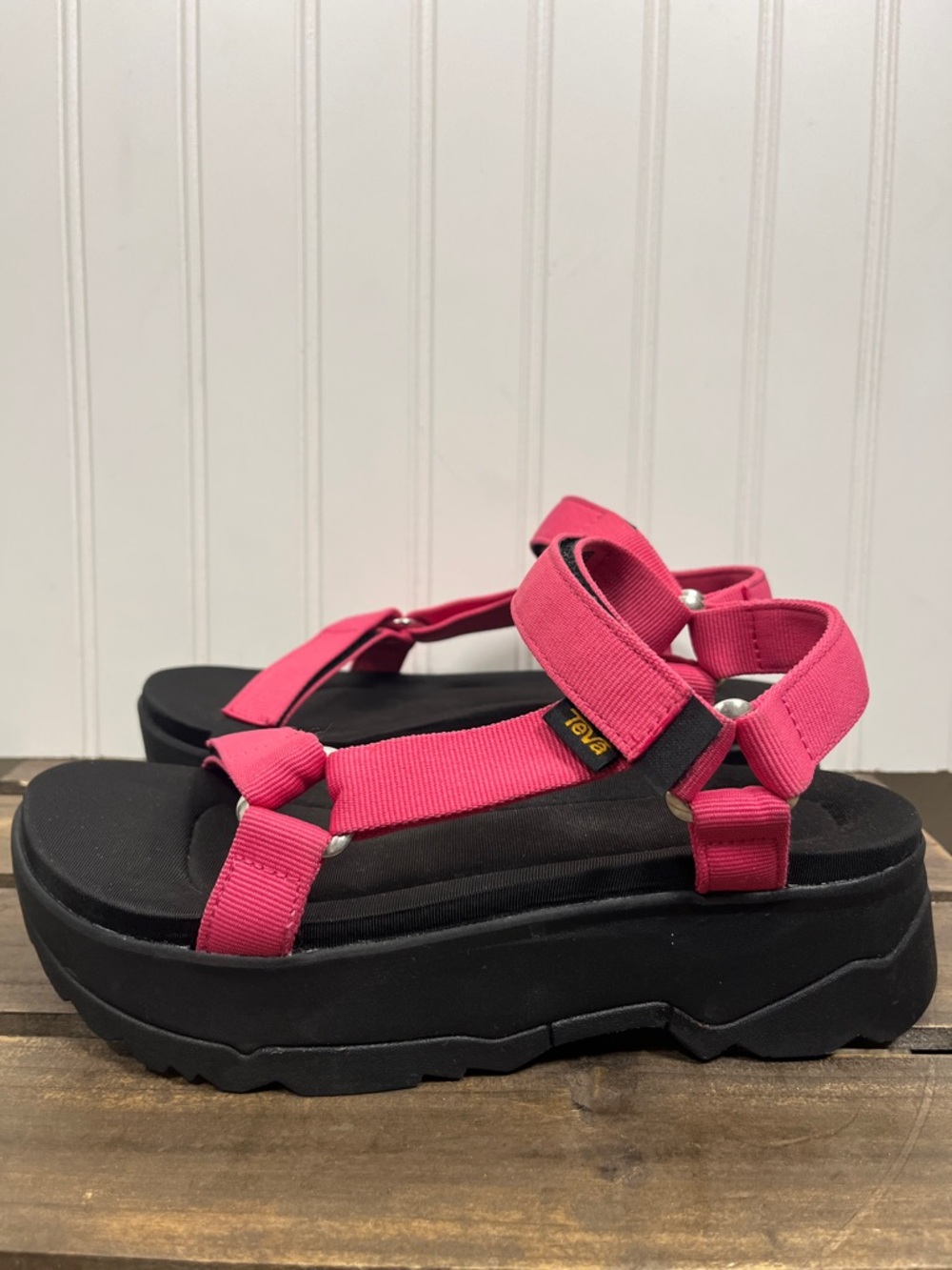 Teva Women's Hot Pink Platform Sandals